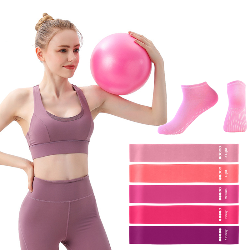 Pilates Yoga Workout At Home - Bandas de resistencia para pelota de