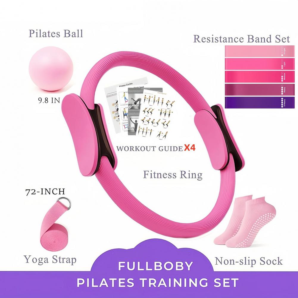 Pilates Yoga Resistance Ring - Kit de Yoga y Fitness de