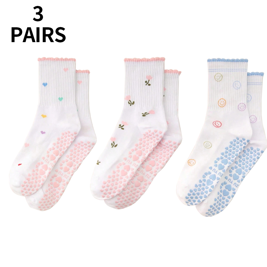 Medias Para Pilates Y Yoga - 1/2/3/4 pares de calcetines de pilates