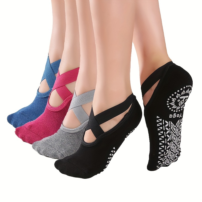 Pilates X Yoga - 4 Pares de Calcetines de Yoga