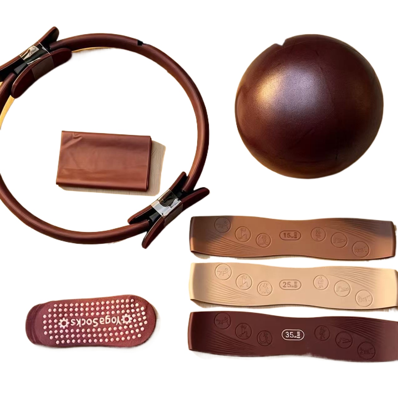 Pilates Yoga Combined - Anillo de Pilates, Cinturón de Estiramiento
