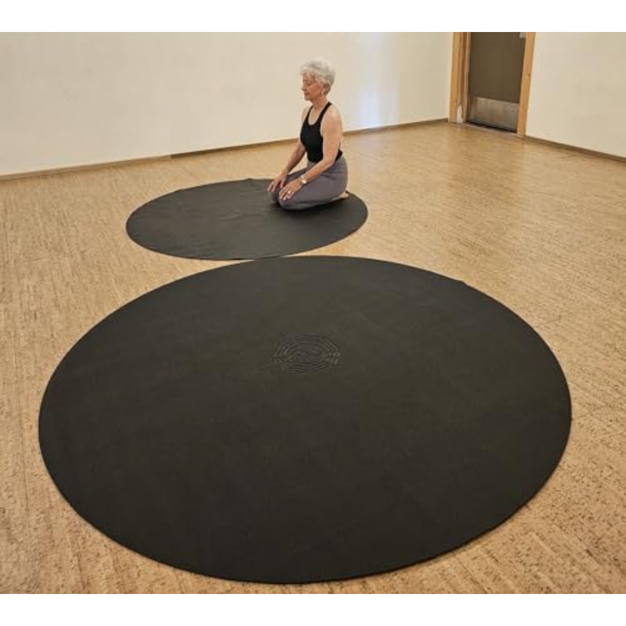 Pilates Yoga And Tai Chi - Tapete de Yoga Redondo Grande de