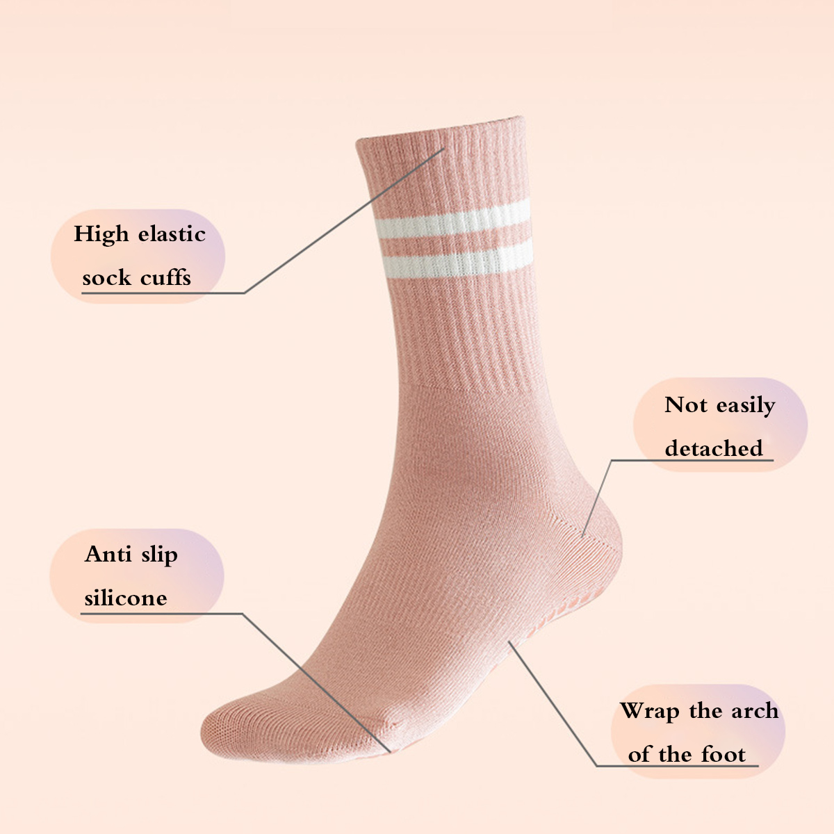 Calcetines de Pilates con empu - Medias Para Pilates Y Yoga reseña y precio