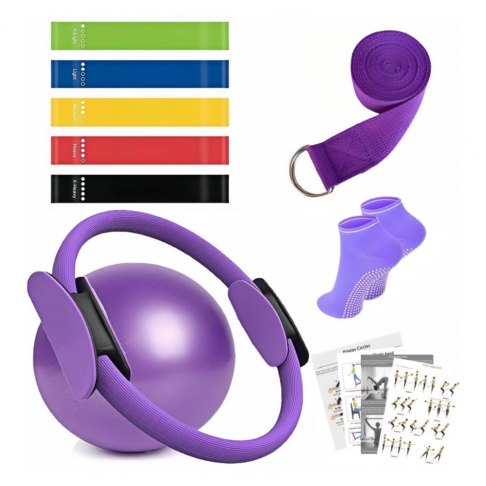 Kit de Yoga y Fitness de 9 Pie - Pilates Yoga Resistance Ring reseña y precio