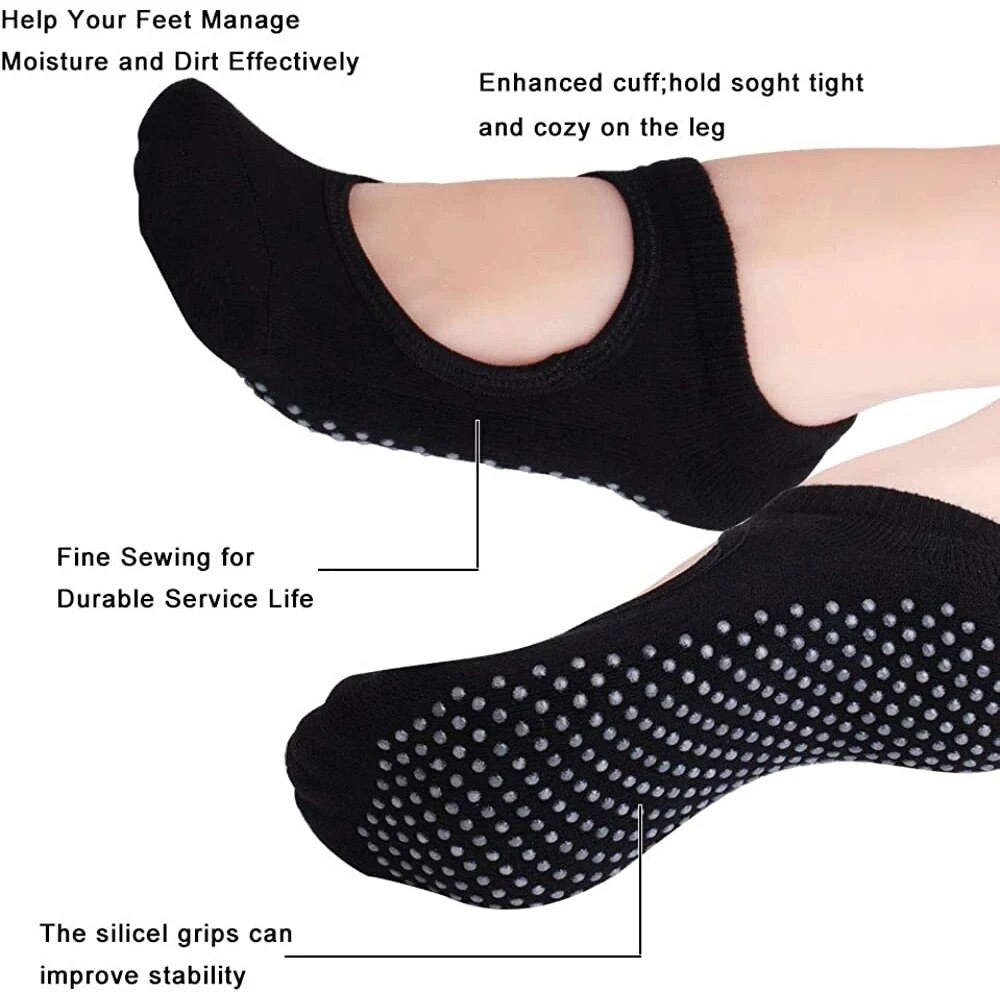 Calcetines de Yoga de alta cal - Medias Para Pilates Y Yoga reseña y precio