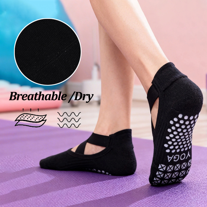 Calcetines de yoga antidesliza - Medias Para Pilates Y Yoga reseña y precio