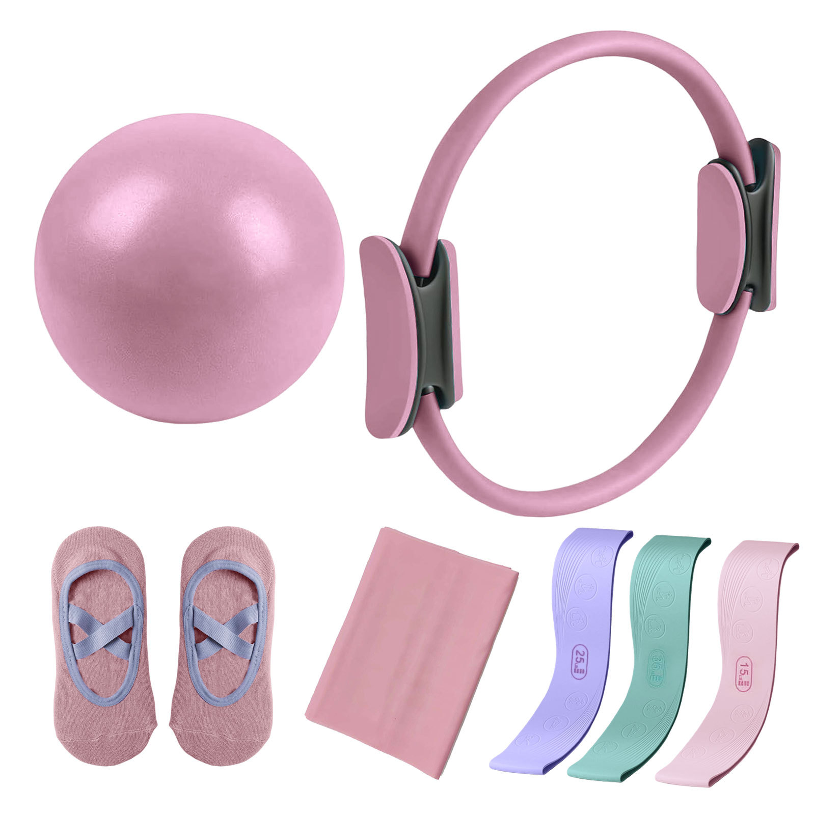 Círculo de Pilates con Bandas  - Pilates Yoga Combined reseña y precio